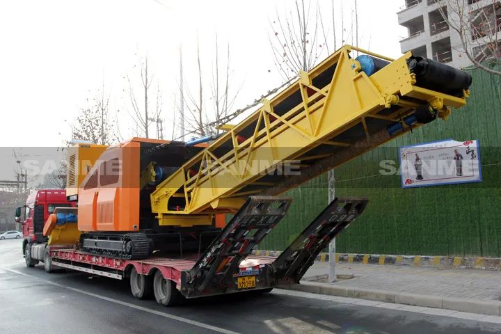 顛覆傳統(tǒng)裝車方式，山美履帶式取料機(jī)助您實(shí)現(xiàn)降本增效、節(jié)能減排！